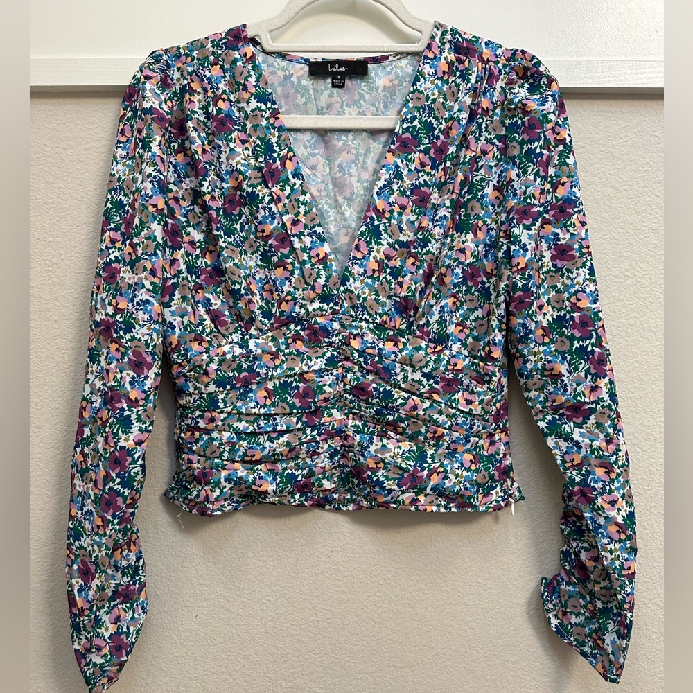 Vibrant Sheer Elegance Blouse